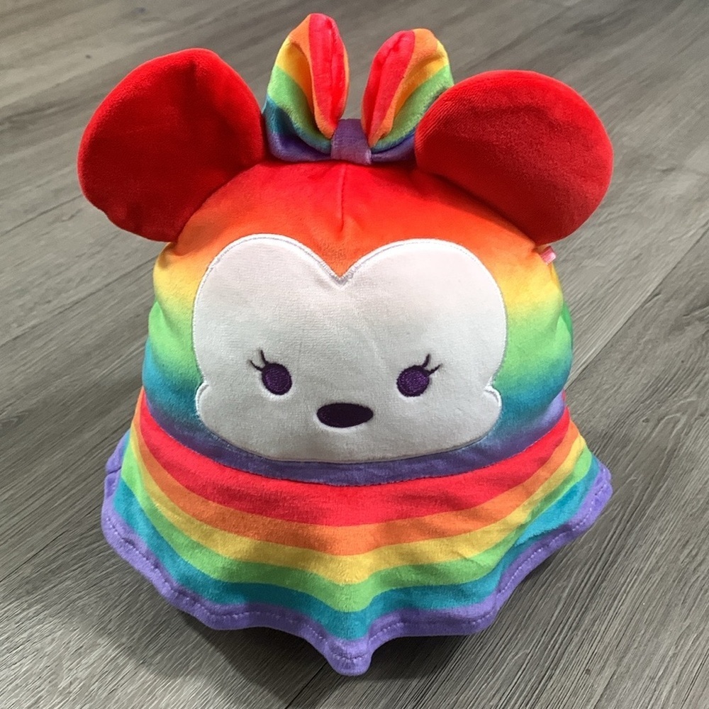 Disney‎ Squishmallow Rainbow Minnie Mouse Pride Plush